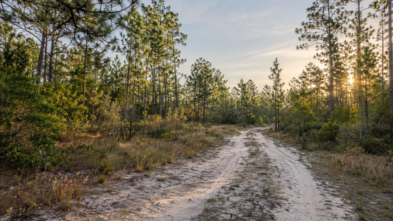 South Carolina pasture and woodland landscape