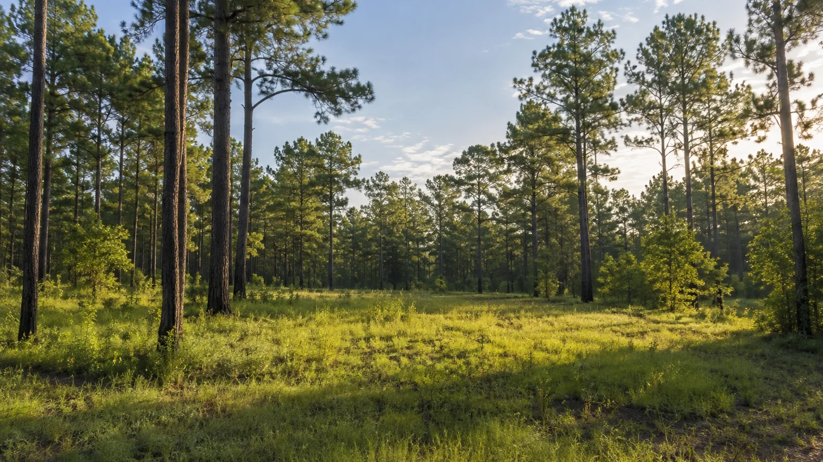 South Carolina pasture and woodland landscape